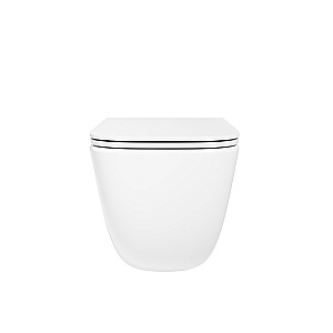 Унитаз подвесной Vincea Era VT1-58TFS белый, безободковый, с крышкой микролифт, слив торнадо купить в интернет-магазине Sanbest