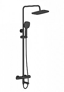 Душевая система Orange Thermo T02S4-911b черный матовый купить в интернет-магазине сантехники Sanbest