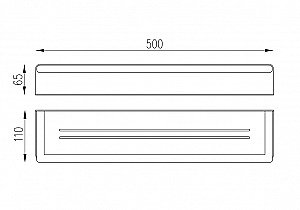 Полка Abber Osten 316 AA1863BG золото брашированное купить в интернет-магазине сантехники Sanbest