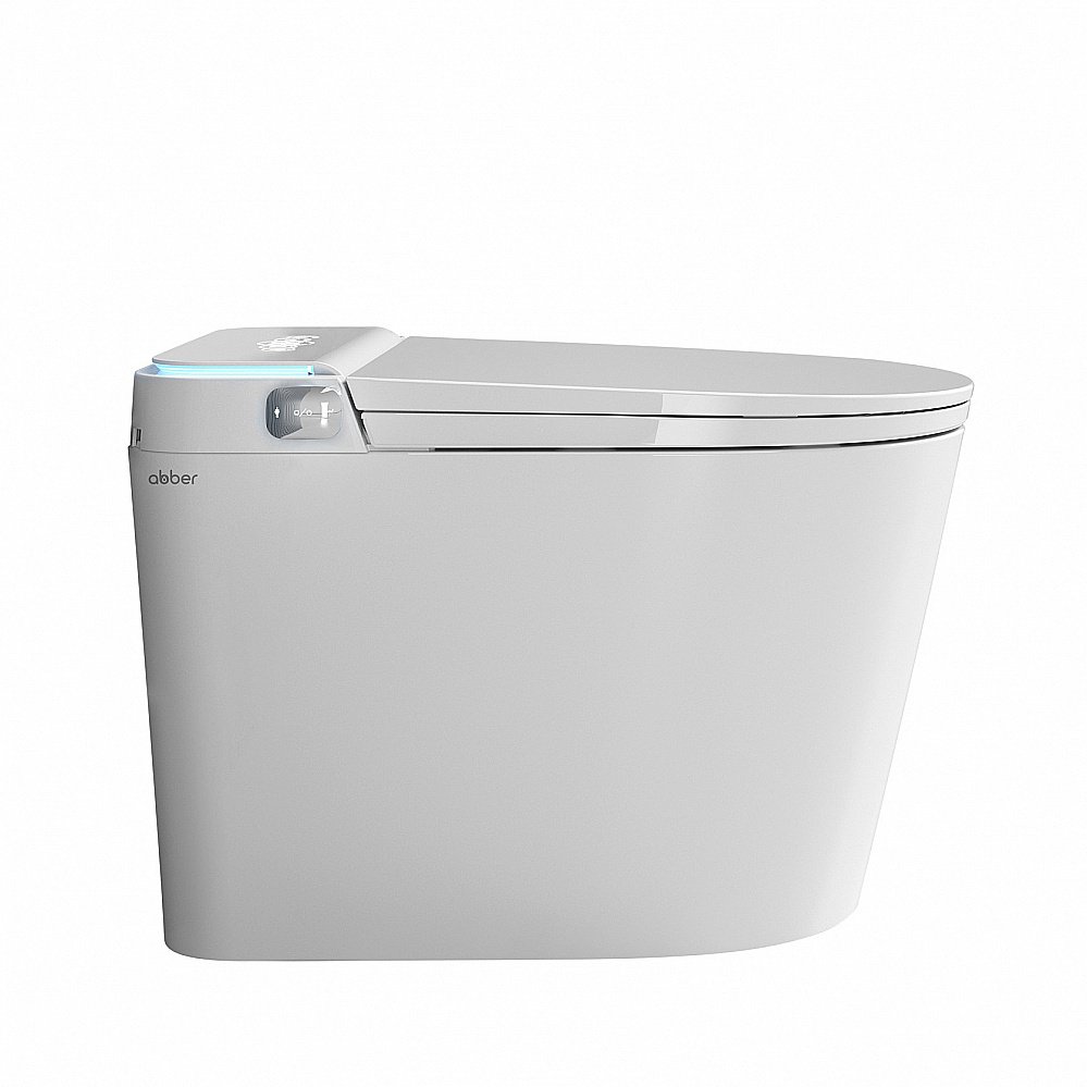 Унитаз-биде приставной ABBER Bequem AC1117S электронный, импульсный смыв, с крышкой микролифт купить в интернет-магазине Sanbest