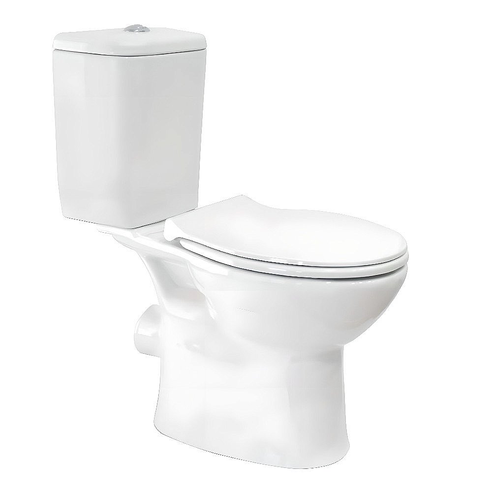 Унитаз напольный Gural Vit Carmina Slim CA48KLZ00&CA09RZV00 безободковый, с крышкой микролифт, с бачком купить в интернет-магазине Sanbest