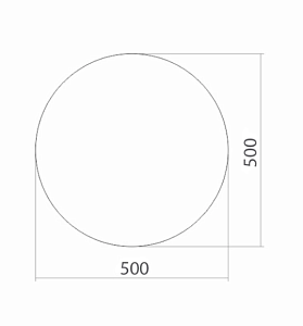 Зеркало MIXLINE круглое 525021 50 в ванную от интернет-магазине сантехники Sanbest