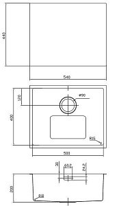 Кухонная мойка IDDIS Edifice EDI54B0i77 купить в интернет-магазине сантехники Sanbest