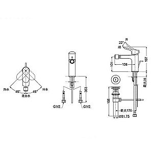 Смеситель для биде TOTO NC FAUCET TRG01301R купить в интернет-магазине сантехники Sanbest