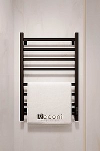 Полотенцесушитель электрический Veconi Barro-A B8040B-A черный купить в интернет-магазине сантехники Sanbest