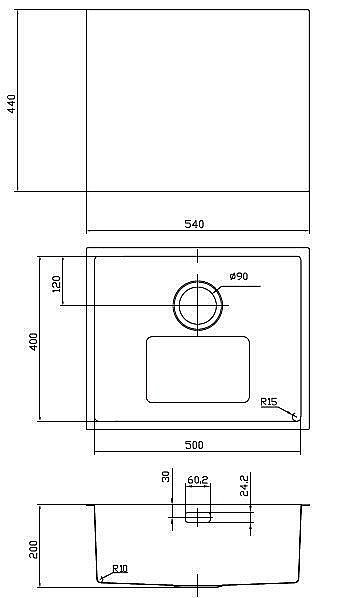 Кухонная мойка IDDIS Edifice EDI54B0i77 купить в интернет-магазине сантехники Sanbest