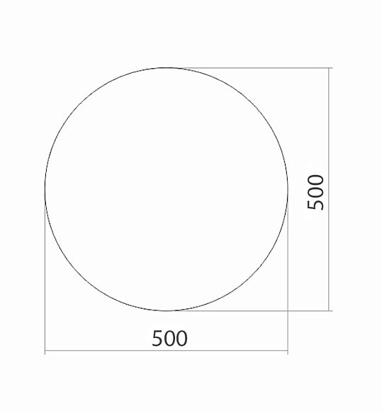 Зеркало MIXLINE круглое 525021 50 в ванную от интернет-магазине сантехники Sanbest