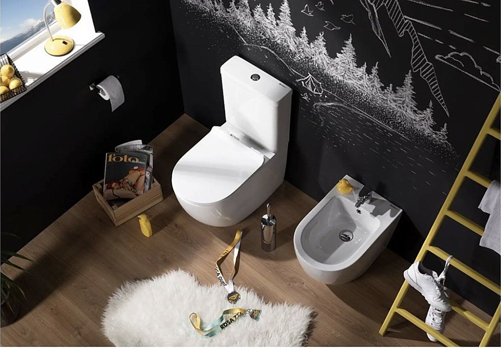 Унитаз-компакт Aquanet Rimless Cetus BL-102N-TPT с крышкой микролифт, с бачком, безободковый купить в интернет-магазине Sanbest