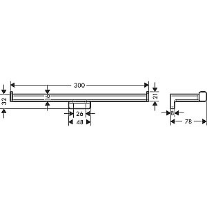 Держатель для туалетной бумаги Hansgrohe AddStoris 41748990 золото купить в интернет-магазине сантехники Sanbest