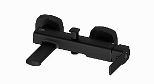 Смеситель для ванны GPD Pedra Colored MBB160-S черный купить в интернет-магазине сантехники Sanbest