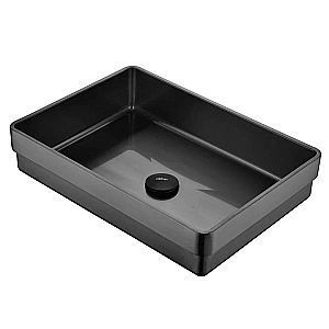 Раковина врезная сверху ABBER Wasser Kreis 51 AF2401GM оружейная сталь купить в интернет-магазине Sanbest