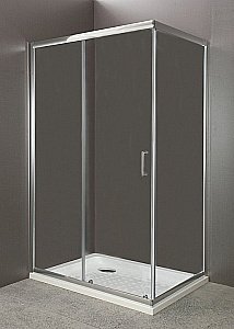 Душевой уголок BelBagno UNO-AH-1 раздвижные двери, прозрачный купить в интернет-магазине Sanbest