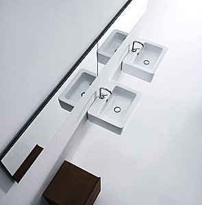 Раковина Kerasan Ego 50 324101*1 белая купить в интернет-магазине Sanbest