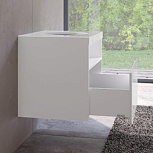 Тумба с раковиной KEUCO STAGELINE 32853300000 65 белая для ванной в интернет-магазине Sanbest