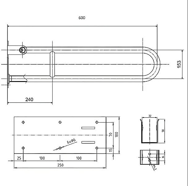 Поручень Bemeta Help 301607273 белый купить в интернет-магазине сантехники Sanbest