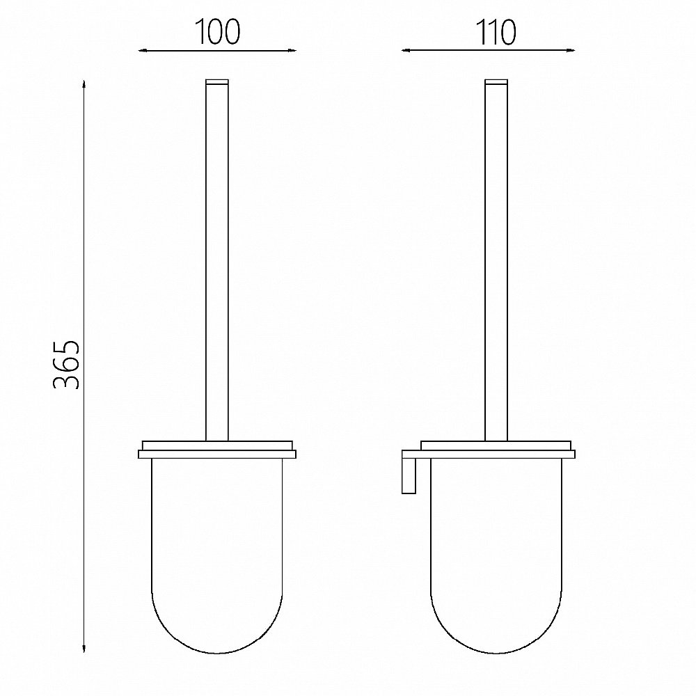 Ершик для унитаза ABBER Funktion AA1132 хром купить в интернет-магазине сантехники Sanbest