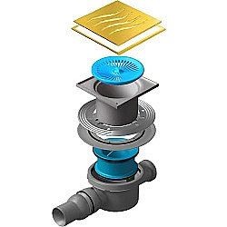 Душевой трап Pestan Confluo Standard 13000114 золото купить в интернет-магазине Sanbest