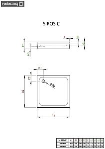 Душевой поддон Radaway Siros C SBC8817-1 80x80 белый купить в интернет-магазине Sanbest