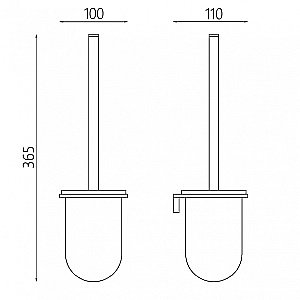 Ершик для унитаза ABBER Funktion AA1132 хром купить в интернет-магазине сантехники Sanbest