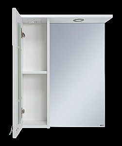 Зеркало со шкафом Misty Урал 50 Э-Ура-04050-021Л белый в ванную от интернет-магазине сантехники Sanbest