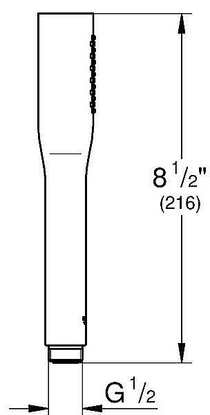 Душевая лейка Grohe Euphoria Cosmopolitan 22126KF0 купить в интернет-магазине сантехники Sanbest