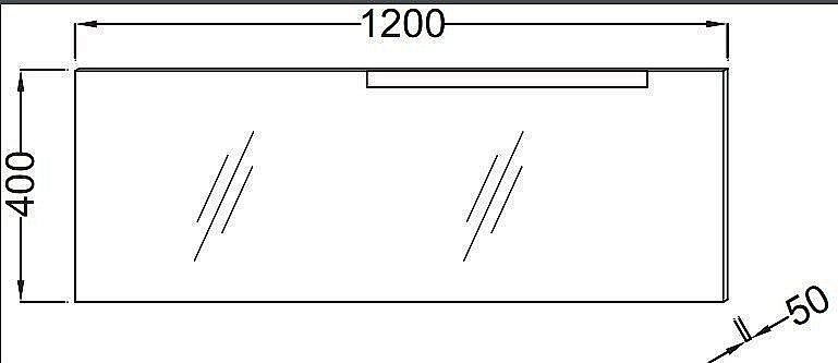 Зеркало с подсветкой Jacob Delafon STILLNESS EB2008-NF 120 в ванную от интернет-магазине сантехники Sanbest