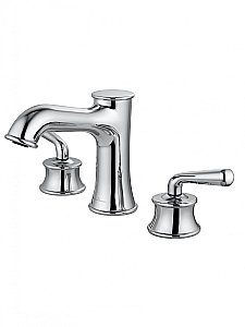 Смеситель для раковины на 3 отверстия WONZON & WOGHAND STEAM, Хром (WW-88159008-CR) купить в интернет-магазине сантехники Sanbest