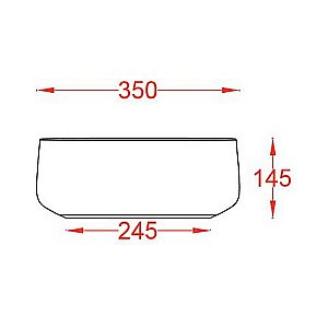 Раковина накладная Artceram Cognac 35 COL004 05 00 Bianco Matt купить в интернет-магазине Sanbest