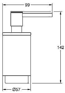 Диспенсер для жидкого мыла Grohe Selection  41218KF0 фантомный черный купить в интернет-магазине сантехники Sanbest