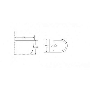 Биде напольное WeltWasser MERZBACH 003GL-WT белый глянец купить в интернет-магазине Sanbest