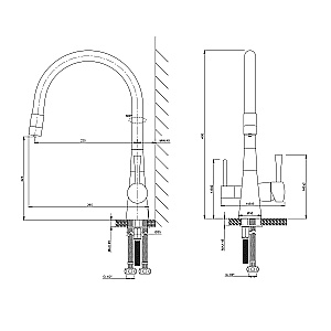 Смеситель для кухни Lemark Comfort LM3075BL купить в интернет-магазине сантехники Sanbest