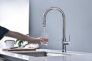 Смеситель для кухни Paulmark Galant Ga213077-CR хром купить в интернет-магазине сантехники Sanbest