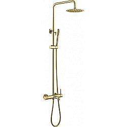 Душевая система Boheme Uno 468-G золото купить в интернет-магазине сантехники Sanbest