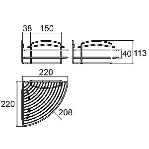 Полка Milardo 206WC00M44 хром купить в интернет-магазине сантехники Sanbest