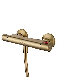 Смеситель для душа с термостатом WONZON & WOGHAND INN 5 WW-B2005-A-BG золото брашированное купить в интернет-магазине сантехники Sanbest