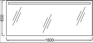 Зеркало с подсветкой Jacob Delafon EB1422-NF 160 в ванную от интернет-магазине сантехники Sanbest