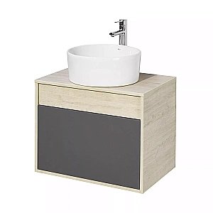 Тумба с раковиной Акватон Лофт Урбан 65 графит\орегон для ванной в интернет-магазине Sanbest