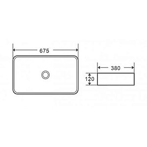 Раковина накладная WeltWasser WW ELBACH 2250 MB 67,5 черная матовая купить в интернет-магазине Sanbest