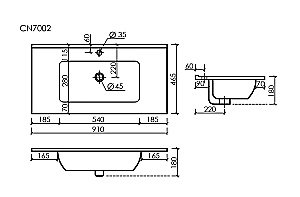 Тумба с раковиной Sancos FOLK Floor FL90FCP/CN7002 90 Капучино для ванной в интернет-магазине Sanbest