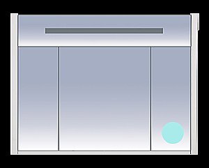 Зеркальный шкаф Misty Джулия 105 голубой купить в интернет-магазине сантехники Sanbest