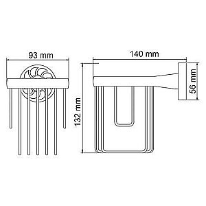 Держатель освежителя WasserKRAFT Isen К-4045 купить в интернет-магазине сантехники Sanbest