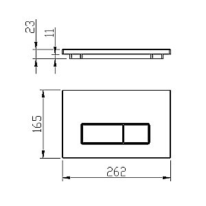 Кнопка для инсталляции Boheme 669-CR хром купить в интернет-магазине сантехники Sanbest