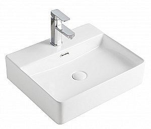 Раковина накладная Orange 50 B04-500w белая купить в интернет-магазине Sanbest