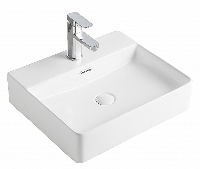 Раковина накладная Orange 50 B04-500w белая купить в интернет-магазине Sanbest