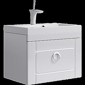 Тумба с раковиной AQWELLA Infinity 60 белая для ванной в интернет-магазине Sanbest