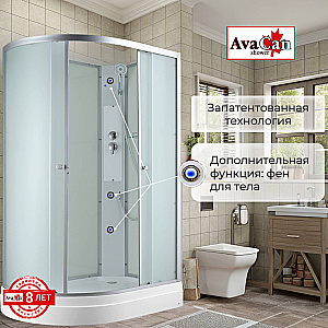 Душевая кабина AvaCan C Серия C2012 N 120х80 без крыши купить в интернет-магазине Sanbest