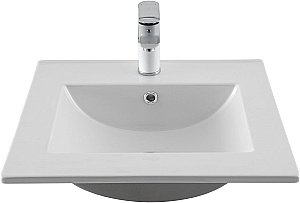 Тумба с раковиной Aquanet Алвита new 50 344126+303190 дуб веллингтон табак для ванной в интернет-магазине Sanbest
