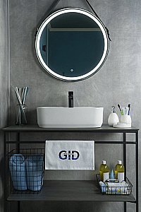 Раковина накладная Gid Geometrico 52 N9445 51155 белая купить в интернет-магазине Sanbest