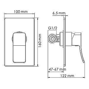 Смеситель для раковины WasserKRAFT A16573 бронза купить в интернет-магазине сантехники Sanbest