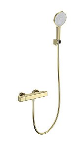 Смеситель для душа с термостатом WONZON & WOGHAND STAY 2 WW-B2016-A-BG золото брашированное купить в интернет-магазине сантехники Sanbest